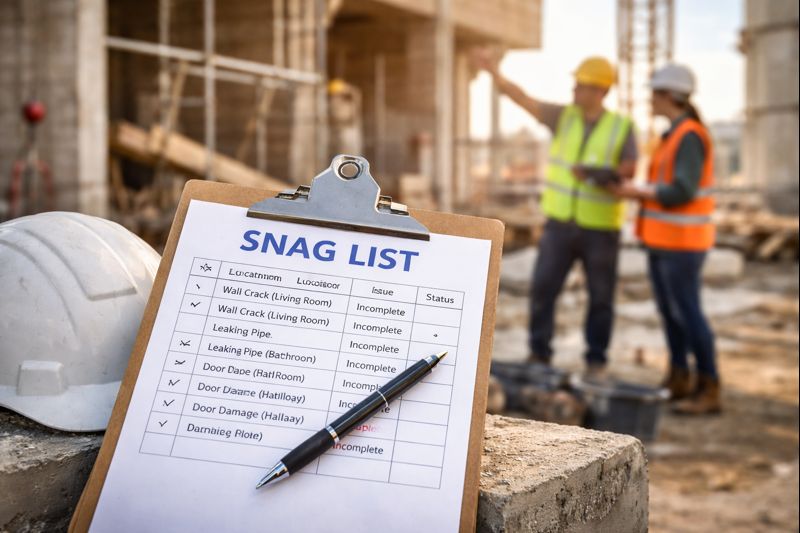 What is a snag list cover image